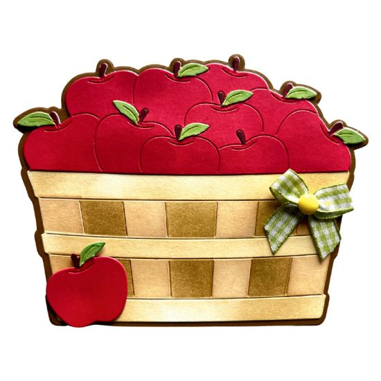Apple Bushel Fold-it Card Dies
