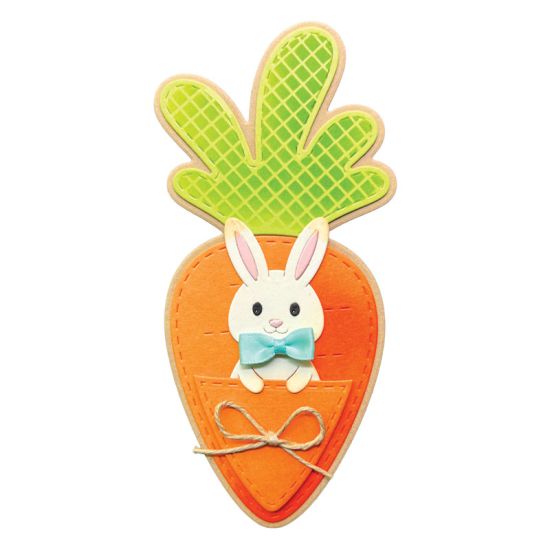 Bunny Carrot Pocket Fold-it Card Die Set
