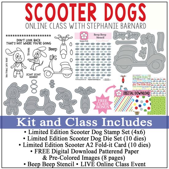 Scooter Dog Online Card Making Class
