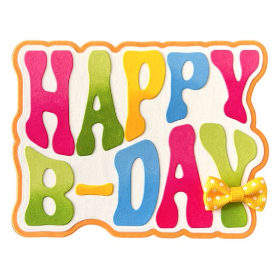 Happy B-Day Fold-it Card Die Set
