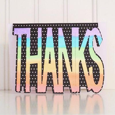 Watercolor Thanks Mini Card
