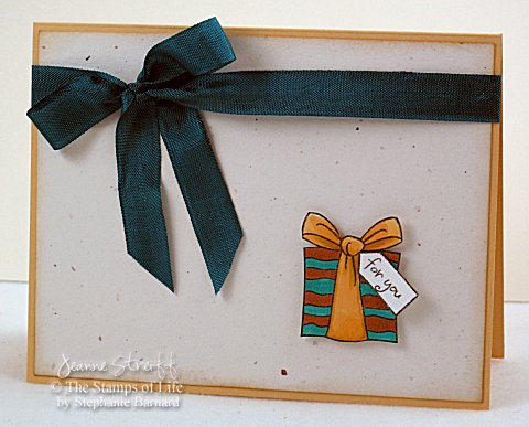 For You
Stamp image is the present from birthday4Cookie. Image was colored with Copic markers.
Keywords: birthday4Cookie