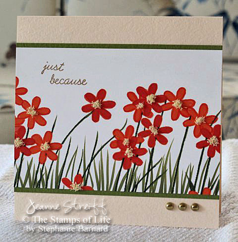 Just Because
I used a combo of digital images and stamps (Daisies4you)and Copic markers for this card.
Keywords: daisies4you