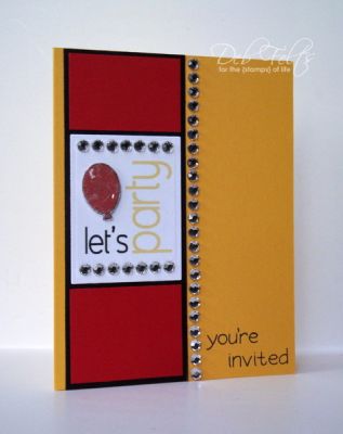 Glitter/Shine Challenge
Heheh!  I don't think I've ever used so much bling on a card!  Looks like the party's in Vegas!  ;)
Keywords: TSOLD01