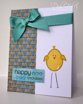 Happy Chickadee
Stephanie is so brilliant! The solid stamp for this little chickie's body is actually the large balloon from HappyBday2You, stamped upside down. LOVE that these sets are so interchangeable!
Keywords: Eggs4Easter, Spring, chick