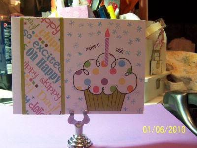 This was a fun card to make and I'm really enjoying the cute cupcake outline!
