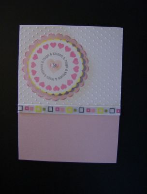 I (heart) You
This was a quick easy card to create. It's fun playing with the different color combos on this stamp set!
