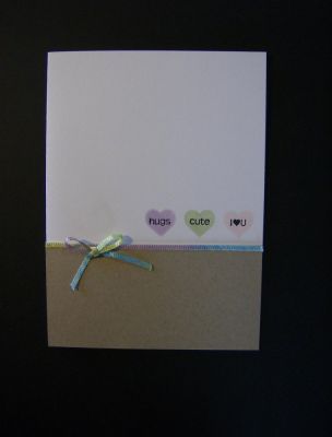 Candy Hearts Card
Another simple card to create. Love the way you can use these stamps to make the little candy hearts for your cards!
