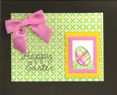 Happy Easter
I paper-pieced the Easter egg using the egg outline stamp on solid yellow cardstock and on plaid patterned paper. I also used the grass stamp as well as the sentiment stamps from this set. I'm lovin' playing with spring colors on these dreary winter days!
