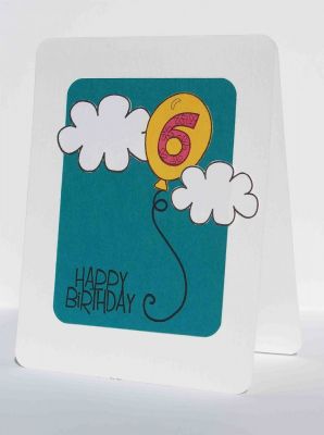 6 Balloon
If you cut the flame off the numbers, you can use it for anything you'd like!!! I used the clouds from Kites2Fly, and the balloon from HappyBday2You to create this card.
Keywords: numbers4cake