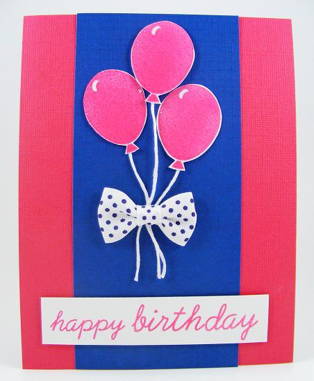 Bow Balloons Card
Quick and easy card using the new HappyBday2You January, 2010 release.
Keywords: The Stamps Of Life/January Happy Bday2You Set