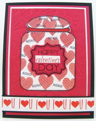 Valentine's Day Jar Card
Having fun with the jar4candy set.  This card also used Love2Hug set plus Sizzix Fancy Labels Framelits.
Keywords: jar4candy Love2Hug