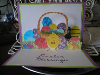 Inside pop up Easter card
