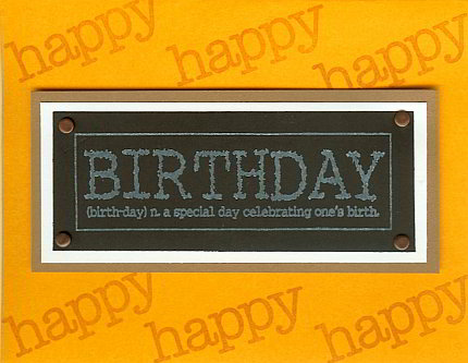Happy Birthday Definition Card
Red, Teal, Pink and Dark Blue versions on website if interested.
