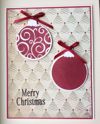 Merry Christmas
A Christmas card using the ornaments4Christmas stamp set and matching dies
