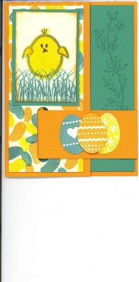 Easter Buckle Card
Pretty basic, but I love this buckle design. 
Keywords: Easter Buckle