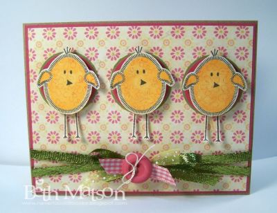 3 Little Chicks
Love the little chick stamp in this set!
Keywords: card, easter, chick