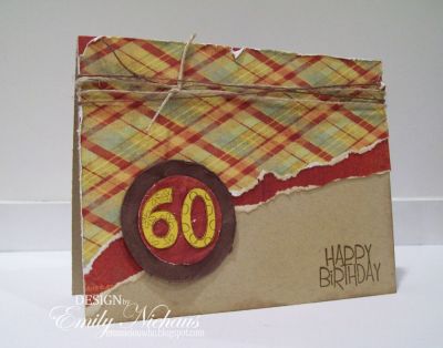 Happy 60th!
Hello! My dad's bday is at the end of this month so I made this card for him! I used a kraft cardstock base and some Pink Paislee Old school DP.  

TFL!

http://emmielouwho.blogspot.com/
Keywords: numbers4cake