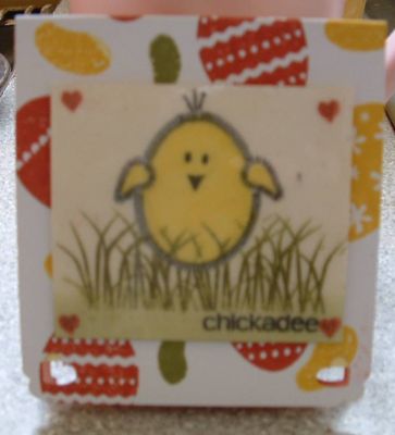 Easter chick post it note holder

