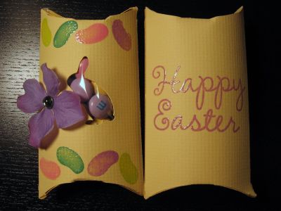 Easter candy boxes
Easter boxes made using Cricut, stamped and heat embossed with clear embossing powder.
Keywords: Easter box