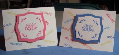 Cute Birthday Card
The 'Woo Hoo' stamp just may be my new favorite!     Happy Birthday is from Numbers4Cake, and the squiggles are from Banners4All
Keywords: numbers4cake