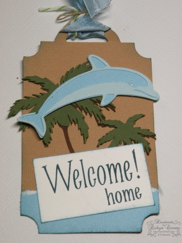 Welcome Home Tag
My 16-year-old daughter made this tag.  I helped her with the Cricut cuts, but she designed and picked everything out.  I left the room and she later brought the finished tag to me.  She used the "Welcome home" from the houses4us stamp set.
Keywords: houses4us