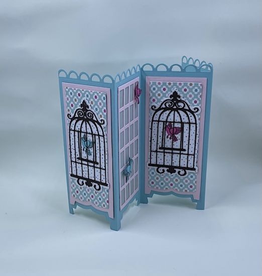 Dressing Screen with Birds
I used the birdcage2stamp dies and birdbath2stamp stamp set. Darling Collection patter paper. Dressing Screen Die set
Keywords: DressingScreenCard