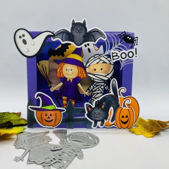 Boo!
Keywords: solids4halloween halloween2build webdies thanks2fall spooky2scare 5x7shadowboxdies