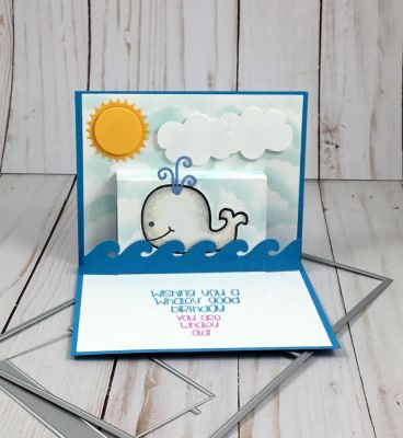 Whaley Birthday 3-D Drop-ins Pop-Ups
Keywords: 3-D Drop-ins Pop-Ups whale ocean birthday