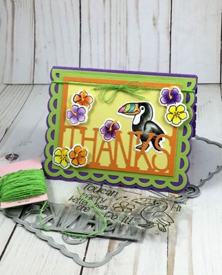 Thanks
Keywords: drop in card die toucan2stamp toucan flowers