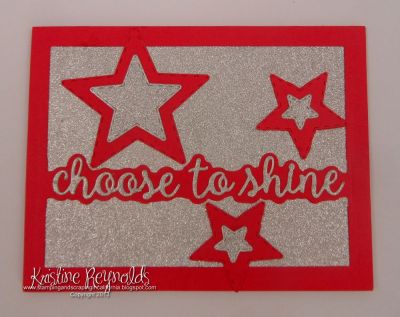 Choose to Shine
Keywords: Stars shine Sizzix drop in horizonta glitterl