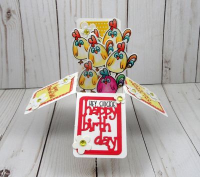 Hey Chickie
Keywords: farmanimals2stamp box card die birthday chick BoxCardDies