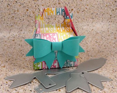 Big Bow on a box!
Keywords: HandleBoxDie extra large bow die handle box die birthday