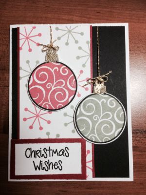 Christmas Wishes
Inspired by Kristine Reynolds card
Keywords: Ornament