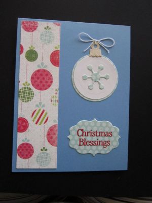 Christmas card ornaments 

