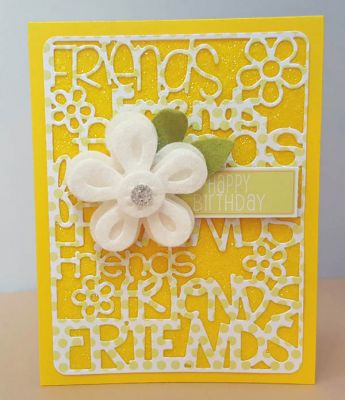 *friends
friends background die set. flower triplits #3. tsol felt and papers
Keywords: SizzixTriplitsFlowers#3