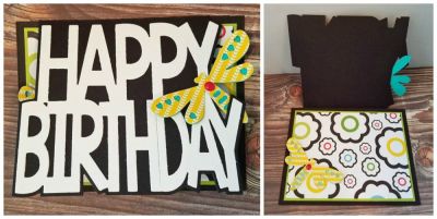 *happy birthday
sizzix happy birthday card set. sizzix dragonfly triplits. papers tsol.
