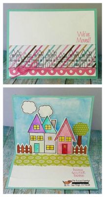 home sweet home
houses4us and dies. one in a million 3d drop in base for pop up. sizzix border die. my custom made address stamp. tsol papers and markers, water brush and inks.

