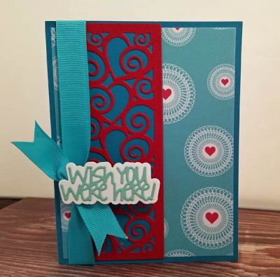 *wish you were here
half card panel. sizzix thoughtful words die. tsol paper
