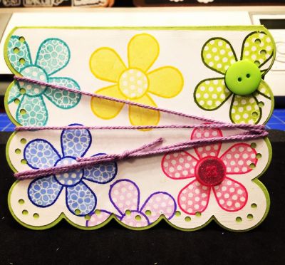 Flower drop in card
