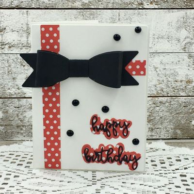 Extra Large Bow Die on Birthday Card
Extra Large Bow Die, Card Kit March 2019, TSOL papers 
