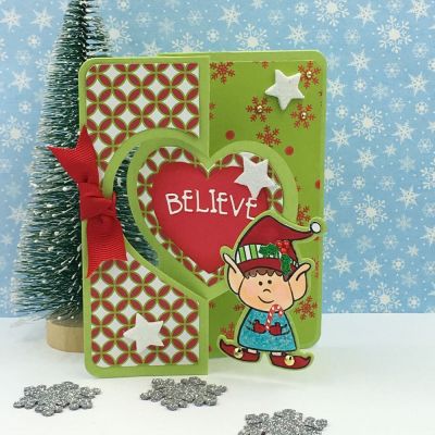 Believe Heart Flip-it
Limited Edition Heart Flip-it, elves2stamp with dies, foxes2stamp dies, TSOL papers and ink
