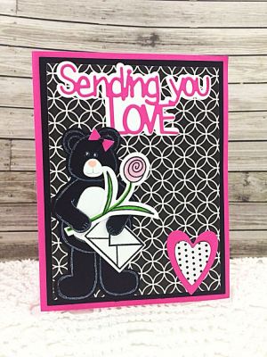 *Sending you Love
Sizzix Flower & Vase Stamp/Die Set: flower
gingerbread2stamp: bow
Thanks Collection Patterned Paper
