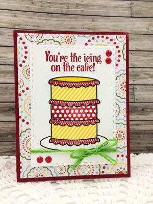 *Icing on the Cake
Stitched Rectangle Dies 
TSOL papers & inks
