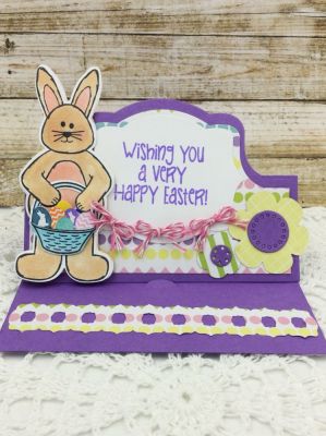*Happy Easter Stand-Up
Sizzix Royal Stand-Ups Card Die Set
Triplit Flower Dies
TSOL papers & ink
