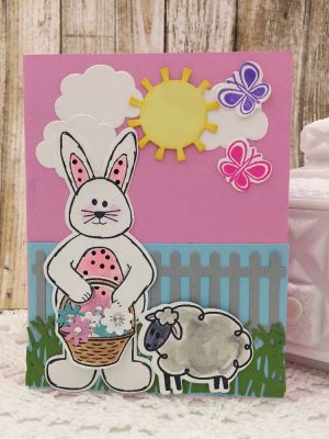 Waiting For Springtime
sheep2stamp, Sizzix Flower and Fence Stamp/Die Set, TSOL Grass Die, Hello Sunshine Triplit Die Set, Sizzix Window Stamp/Die Set, TSOL water pen, papers and ink
