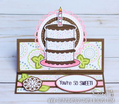 You're So Sweet!
Cake2stamp Dies, Cake2stamp, Sizzix Stand Up Circle Die Set, Sizzix Circles Scalloped Framelits Dies, Sizzix Circles Dotted Framelits Dies, "Together" Collection Patterned Paper 
