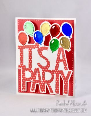 * It's a Party
Sizzix It's a Party Die Set, Dotted Rectangle Dies, TSOL Patterned Paper
