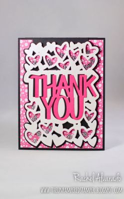 * Thank You Drop-in (Shaker Card)
Sizzix Thank You Drop-in Set, "Sunshine" Collection Patterned Paper, TSOL Flower Embellishments (for shaker)
