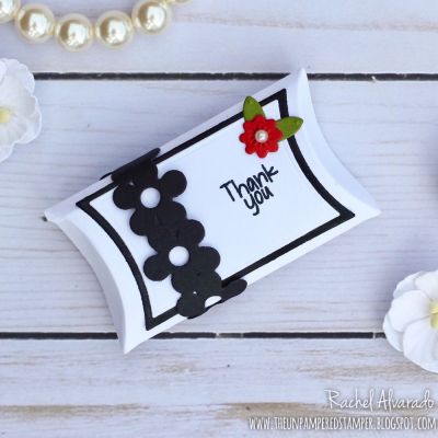 Mini Pillow Box - Wedding/Anniversary
Mini Pillow Box Die, Mini Flowers Dies, Sizzix Friends Forever Step-ups Card Die Set (black flower wrap-around)
